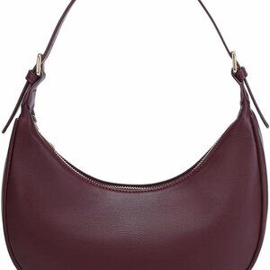 Compact Fashion Hobo Handbag with Gold Hardware - Essential Women's Accessory